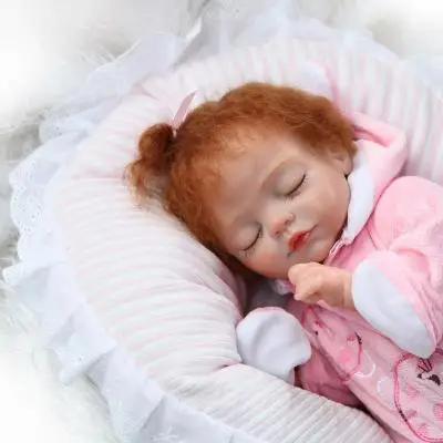 

42cm Cute Soft Body Silicone Reborn Baby Doll Toy For Girls NewBorn Girl Baby Birthday Gift Child Bedtime Early Education Toy