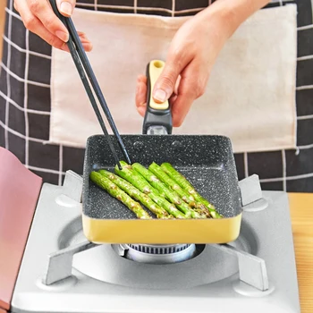 

Non-stick Copper Frying Pan Medical stone Frying pan flat bottom nonstick breakfast omelette 18 cm Griddles & Grill Pans