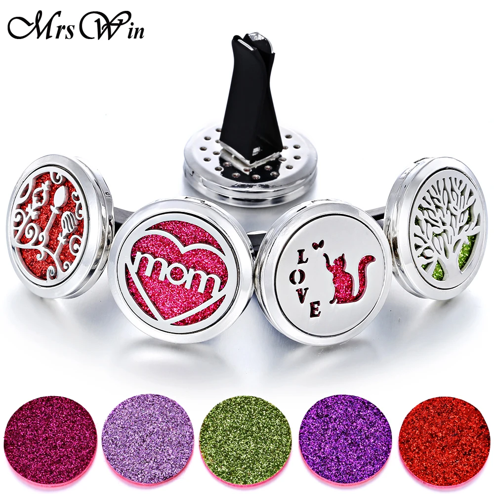 

Aromatherapy Jewelry Angel Wings Car Perfume Diffuser Stainless Steel Vent Freshener Car Essential Oil Diffuser Necklace Lockets