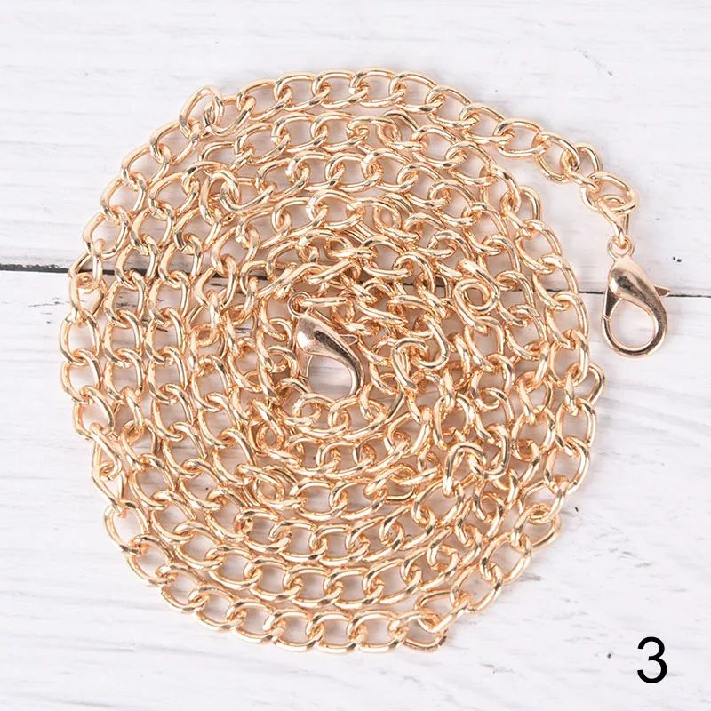 1 Set Metal Chain For Shoulder Bags Handbag Buckle Handle DIY Strap Accessories for Bag Hardware 120cm