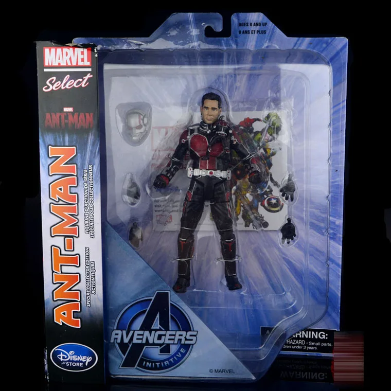 Marvel Select Superhero Ant-Man Action Figure Avengers Ant Man Hank Pym PVC Figure Toy фигурка ant man ant man yellow jacket pop marvel