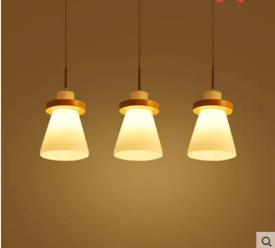 

Led simple wood chandeliers restaurant lights dining room clothing store restaurant sushi shop lamp