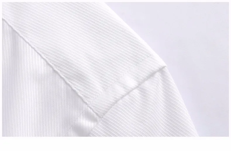 Мужская приталенная рубашка с длинным рукавом и французскими манжетами, удобная однотонная формальная рубашка-смокинг(запонки входят в комплект случайным образом