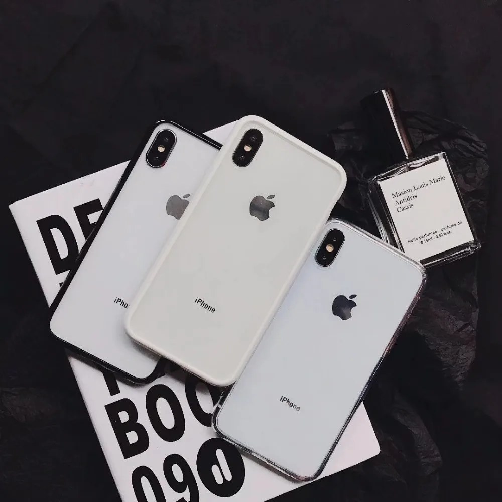 ORYKSZ силиконовый чехол для iPhone x случаях простой прозрачным рисунком телефон 8 6 S 7