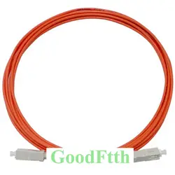 Волоконно-оптический патч-корд соединительный кабель SC-SC многомодовый OM1 62,5/125 симплекс GoodFtth 1-15 м