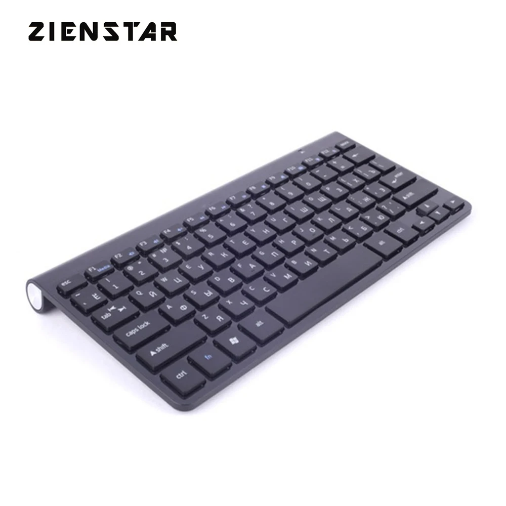 Miglior Russo lettera Ultra sottile Tastiera Senza Fili 2.4G Del Mouse per MACBOOK, LAPTOP, TV BOX di Computer PC, smart TV con USB dongle