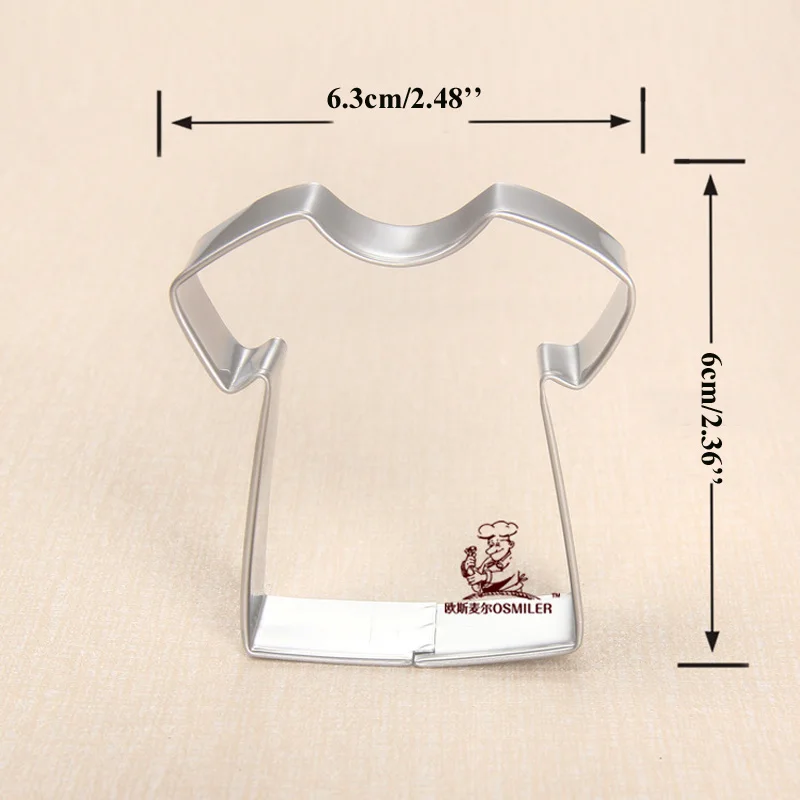 Cookie cutter Baking mold Cookie mould 1pcs Baking patisserie reposteria jersey Moldes Metal Cookie Cutter Fondant Cake Decor Kitchen Accessories Sporty Shirt Moulds
