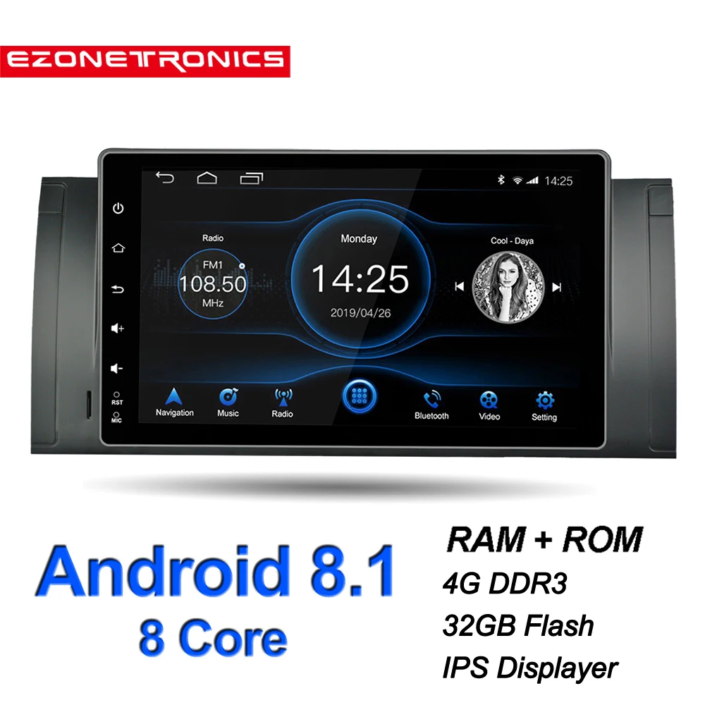 Android 8 1 для BMW X5 E39 E53 M5 автомобильное Стерео Авторадио 4 Гб DDR3 32 Восьмиядерный 9