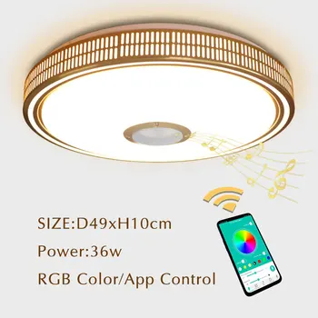 

Lustres Modern LED Chandelier For Living room Bedroom Lampara techo Led Ceiling Chandeliers Lighting Bluetooth Control With Lamp