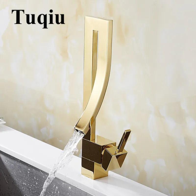 Günstig Becken Armaturen Gold Messing Wasserhahn Platz Bad Waschbecken Wasserhahn Einzigen Griff Deck Montiert Wc Heißer Und Kalter Mischer Wasserhahn