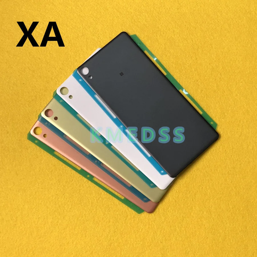 Замена крышки батарейного отсека части для Sony Xperia XA F3111, F3113, F3115 Корпус задняя крышка пластина с наклейкой
