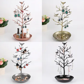

Bird Tree Jewelry Display Stand Earring Necklace Bracelet Rack Holder Display Jewelry holder