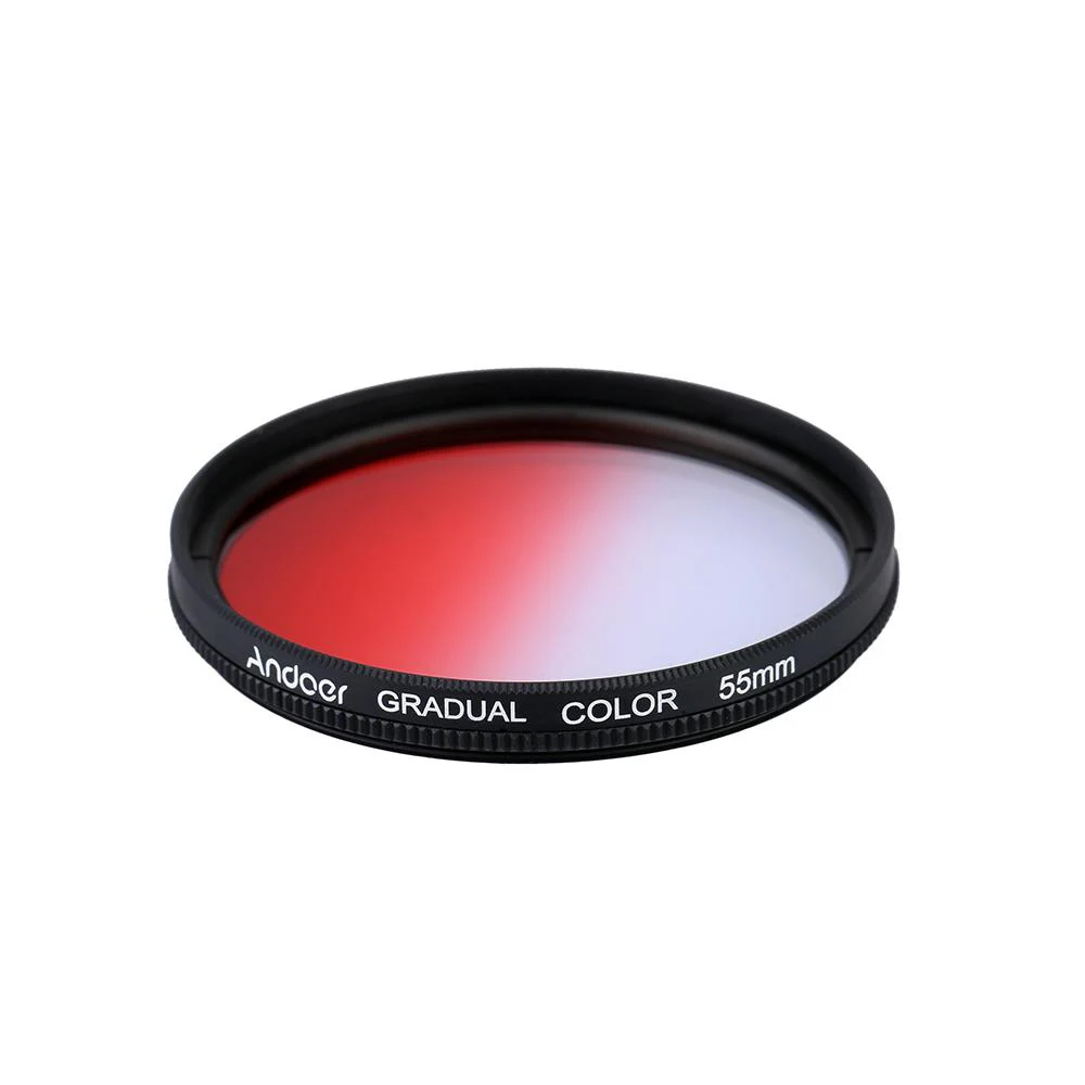 Andoer Professional 55mm GND Graduated Filter Set Gray Blue Graduated Neutral Density Filter for
