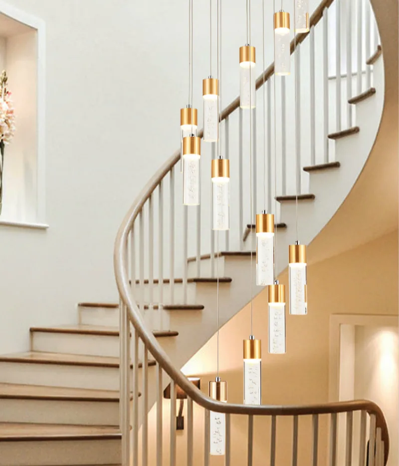 

Современный светодиодный подвесной светильник с пузырьками для церкви, гостиницы, лестницы, кабинета, светодиодная лампа G4, подвесной светильник для салона, гостиной, лестницы