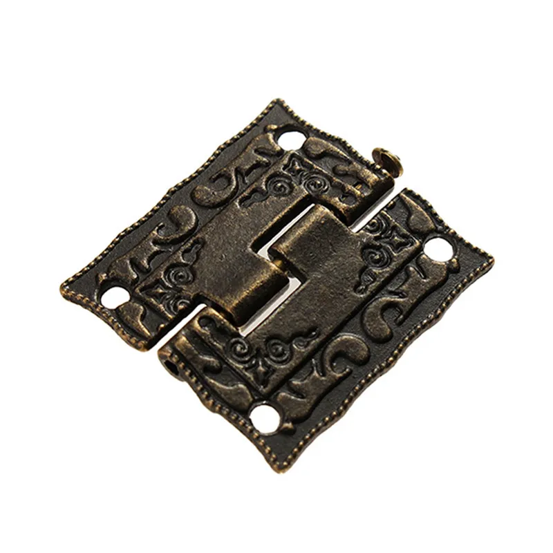 

4Pcs/Lot 36*23mm Antique bronze Box Hinge Wooden Gift Jewelry Printing Packaging Case Hinge For Furniture Hardware
