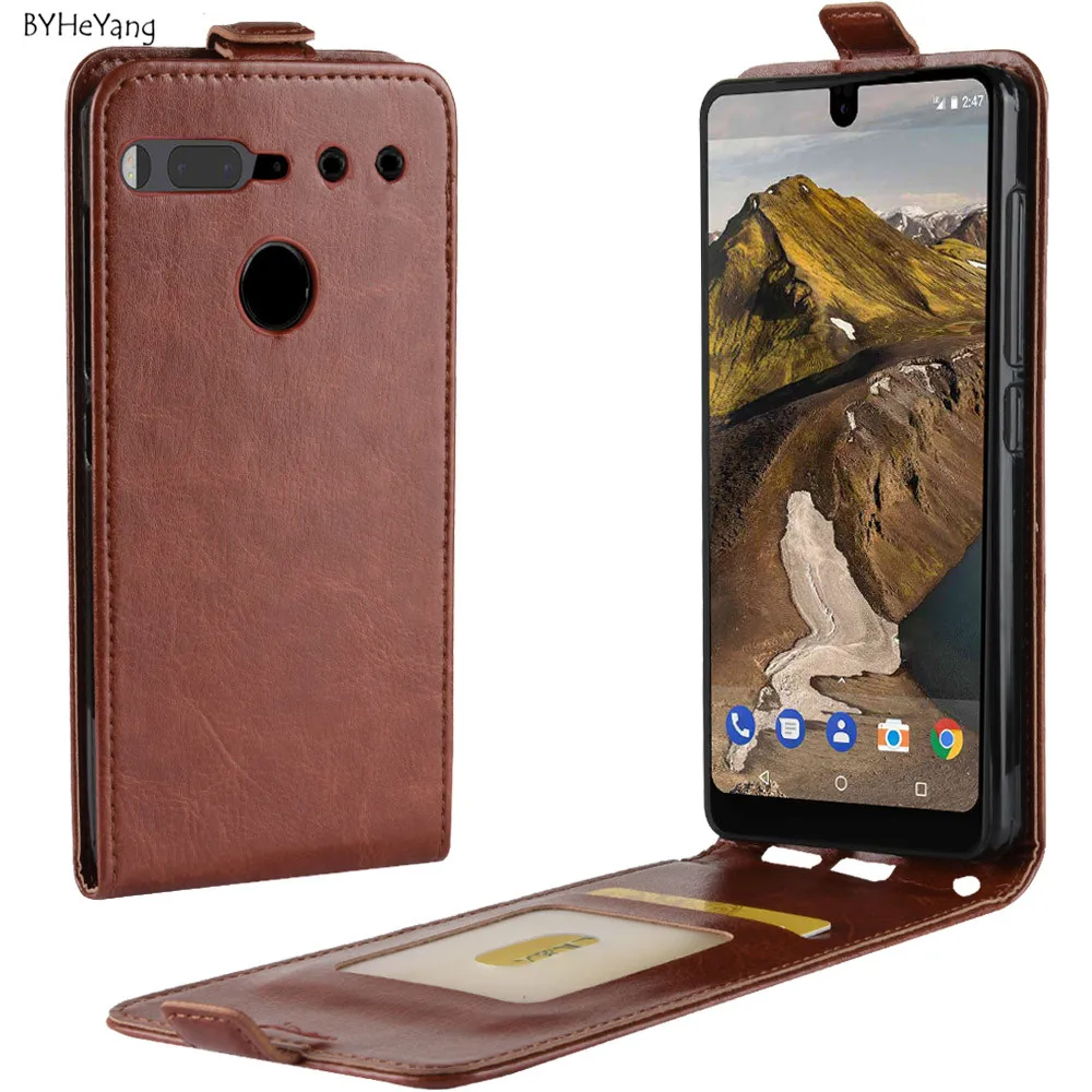 BYHeYang for Essential Phone PH 1 Case 5.71" Vertical Flip Leather
