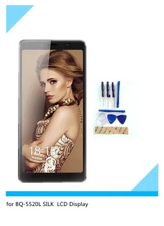 

for BQ-5520L SILK LCD Display Touch Panel Screen Digitizer Assembly LCD Screen Replacement PartsFor BQ 5520L Silk