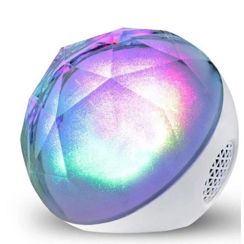 White Портативный интеллектуальный bluetooth-динамик, многофункциональный пульт дистанционного управления с шариковой лампой, стерео-бокс, bluetooth-динамик - Color: White