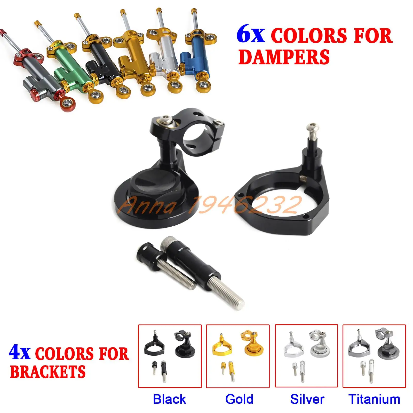 

Motorcycle CNC Steering Damper Stabilizer & Bracket for BMW S1000RR/HP4 2009 2010 2011-2016