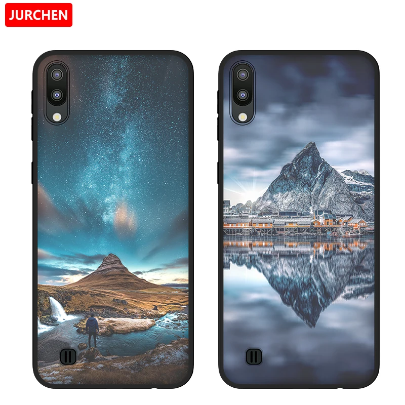 JURCHEN красивый чехол для телефона с принтом Samsung Galaxy A10 105FN силиконовый мягкий M10 Coque