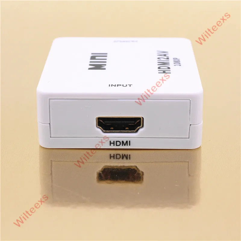 WILTEEXS мини композитный 1080P HDMI к RCA Аудио Видео AV CVBS адаптер Поддержка HD для HDMI2AV конвертер коробка для ТВ ПК PS3 VCR DVD