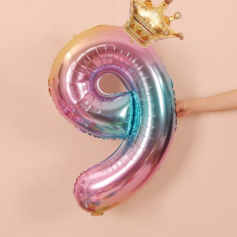 Серый 2PCS/lot 40inch Number Foil Balloons Digit Air Ballon Kids Birthday Party Wild One Decorations Figure 30 Ans Decoracao coroa шарики воздушные 100 шт воздушные шары день рождения украшения для взрослых цифра 1 2 3 день - Цвет: Серый