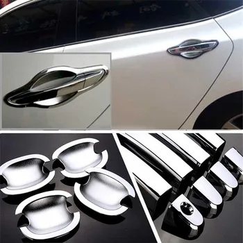

Non-Rusty Chrome Door Handle Bowl Cover Cup Overlay Trim For Hyundai Mistra
