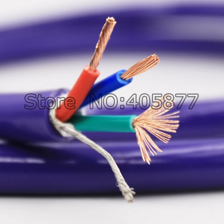 1.5M 5N OFC ac reference power cable bulk cable per meter audio power