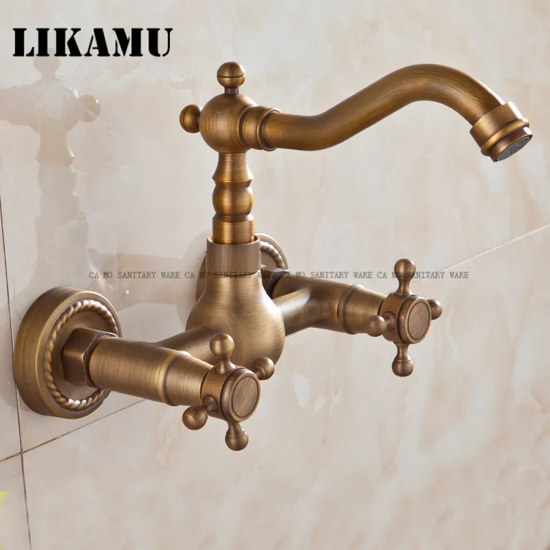 Selling Continental retro Rustic tap full copper mixer bathtub faucet