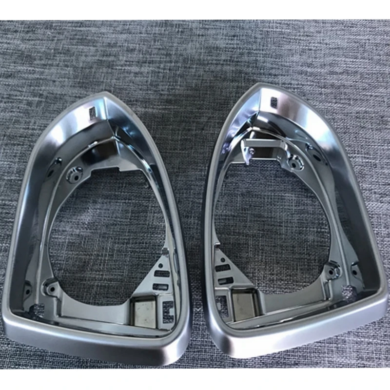 

2 Pcs For Volkswagen Golf 7 7.5 Lamando CC Magotan Sagitar Passat Audi A4 A5 Reversing Rearview Mirror Shell frame silver Rim
