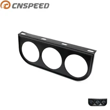 Cnspeed universal 52mm suporte automotivo, equipamento medidor de ferro triplo suporte do medidor da montagem do painel