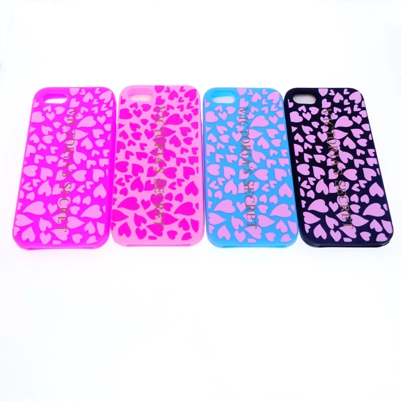 

10pcs Wholesales Multicolor Brand Fashion More Love Victoria Style Soft Silicone Case for iphone 5s 6s 6plus 5 6 6p