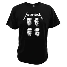 Футболки Metafisica Socrates Plato древний греческий философ Топы Аристотель ЕС Размер цифровой печати вырез лодочкой футболка