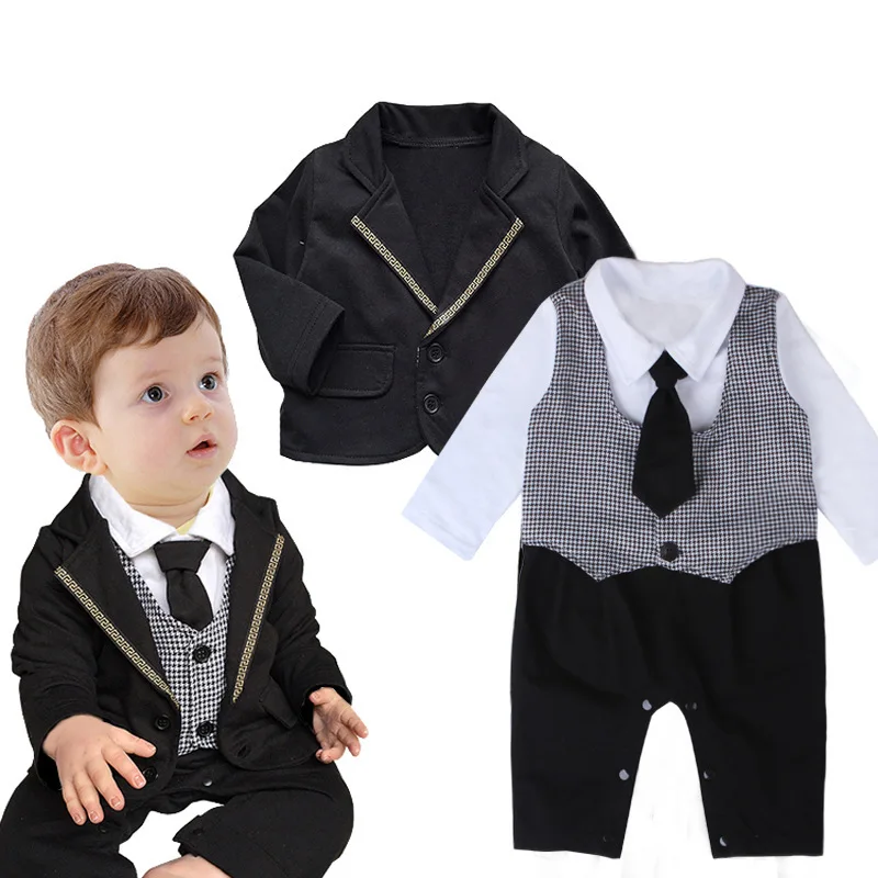 2016 Newness Infant Boys Romber Sets Long Sleeve Jumpsuit Jacket