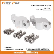 CNC Заготовка руль жир стойки для руля Крепление Адаптер зажима для BMW R девять лет R9T 14, 15, 16, 17, 18