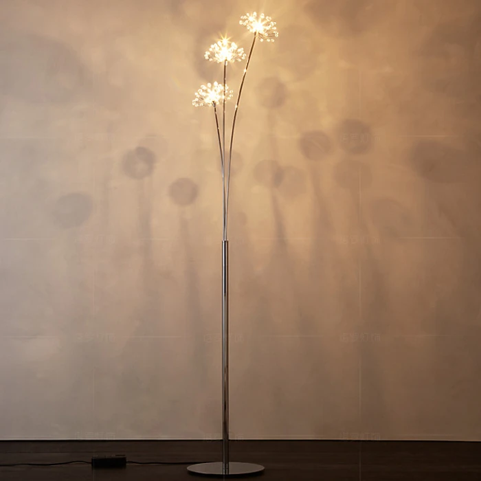 New Modern Crystal Floor Lamp For Living Room Flower Decorative LED ... New Modern Crystal Floor Lamp For Living Room Flower Decorative LED ...