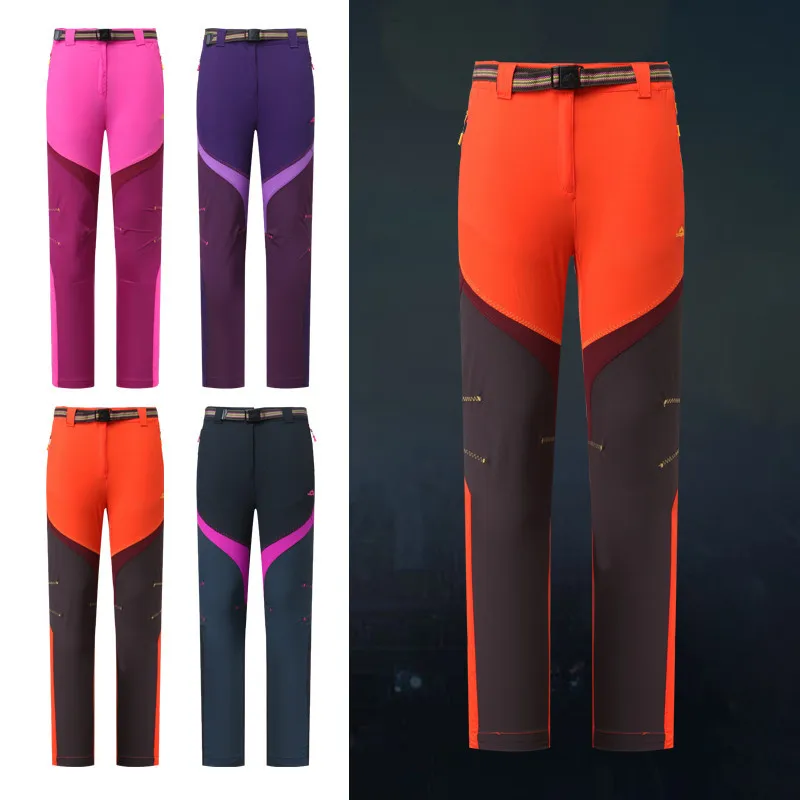 

Elastic Men Women Snowboard Pants Outdoor Waterproof Softshell Hiking Hunting Pants Winter Snow Ski Pants Skiing Trousers