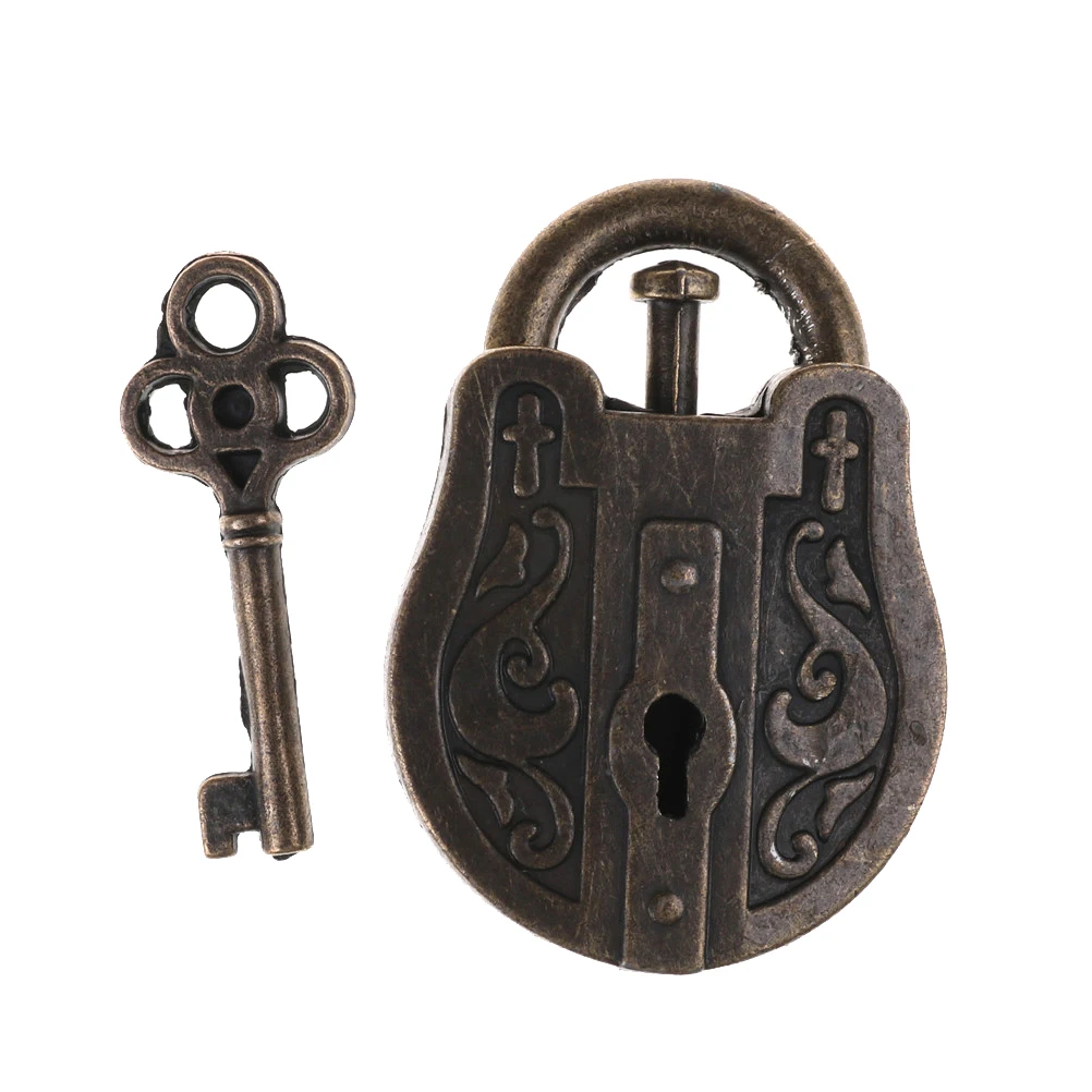 

Educational Vintage Metal Cast God Lock Key Puzzle Toy IQ&EQ Mind Brain Teaser Toys Gift Intellectual For Children Adult 1PCS