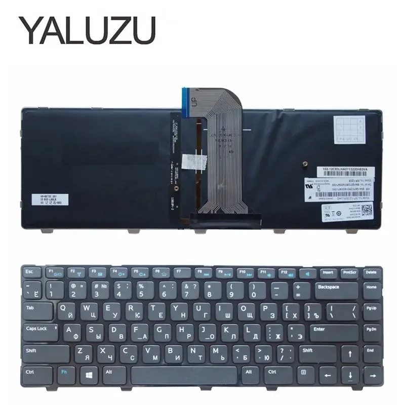 Новая клавиатура YALUZU для ноутбука Dell 3421 14R 2158 V2421 15Z 5523 V3421 2421 5421 5437 M431R N5421 русская