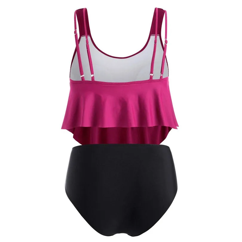 New 2019 Summer Women  Plus Size Bikini Set Casual Push-Up Padded Overlay Embroidery Swimsuit Wholesale Dropshipping #E09 (9)