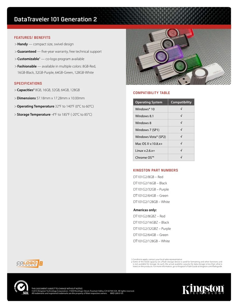 kingston USB флеш-накопитель 32 Гб DT101G2 USB 2,0 вращающийся флеш-накопитель usb флешка 32 ГБ флеш-накопитель Поворотная карта памяти