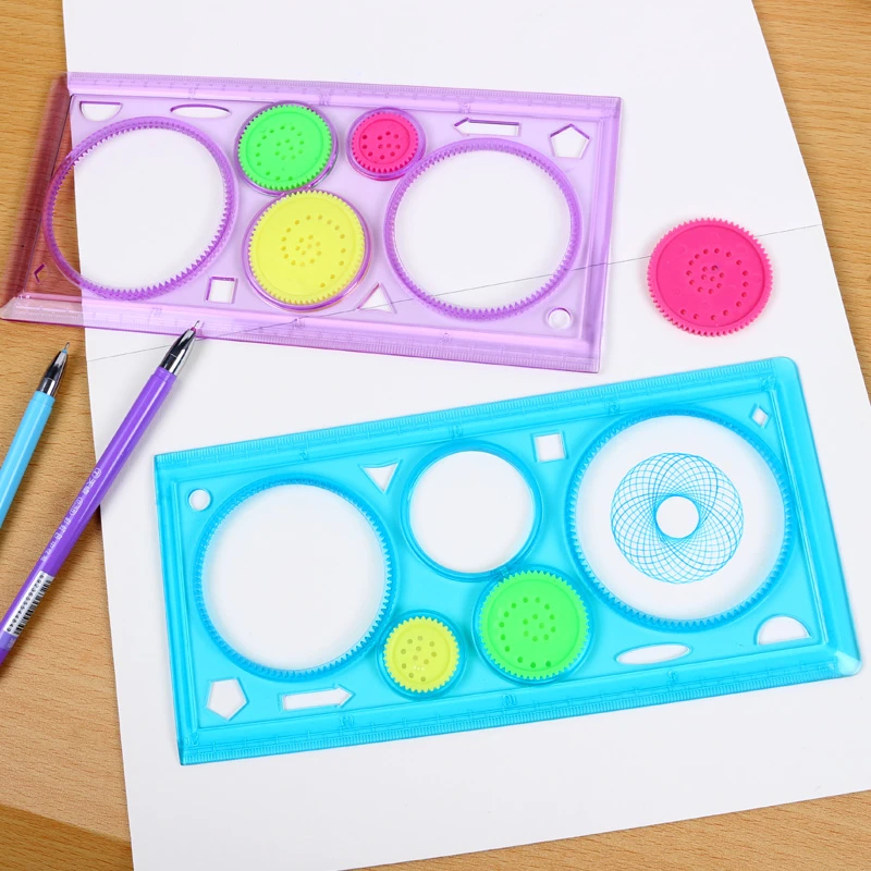 Ruler Set Drawing Ruler Geometry Set 1 Pc Spirograph Geometric Ruler