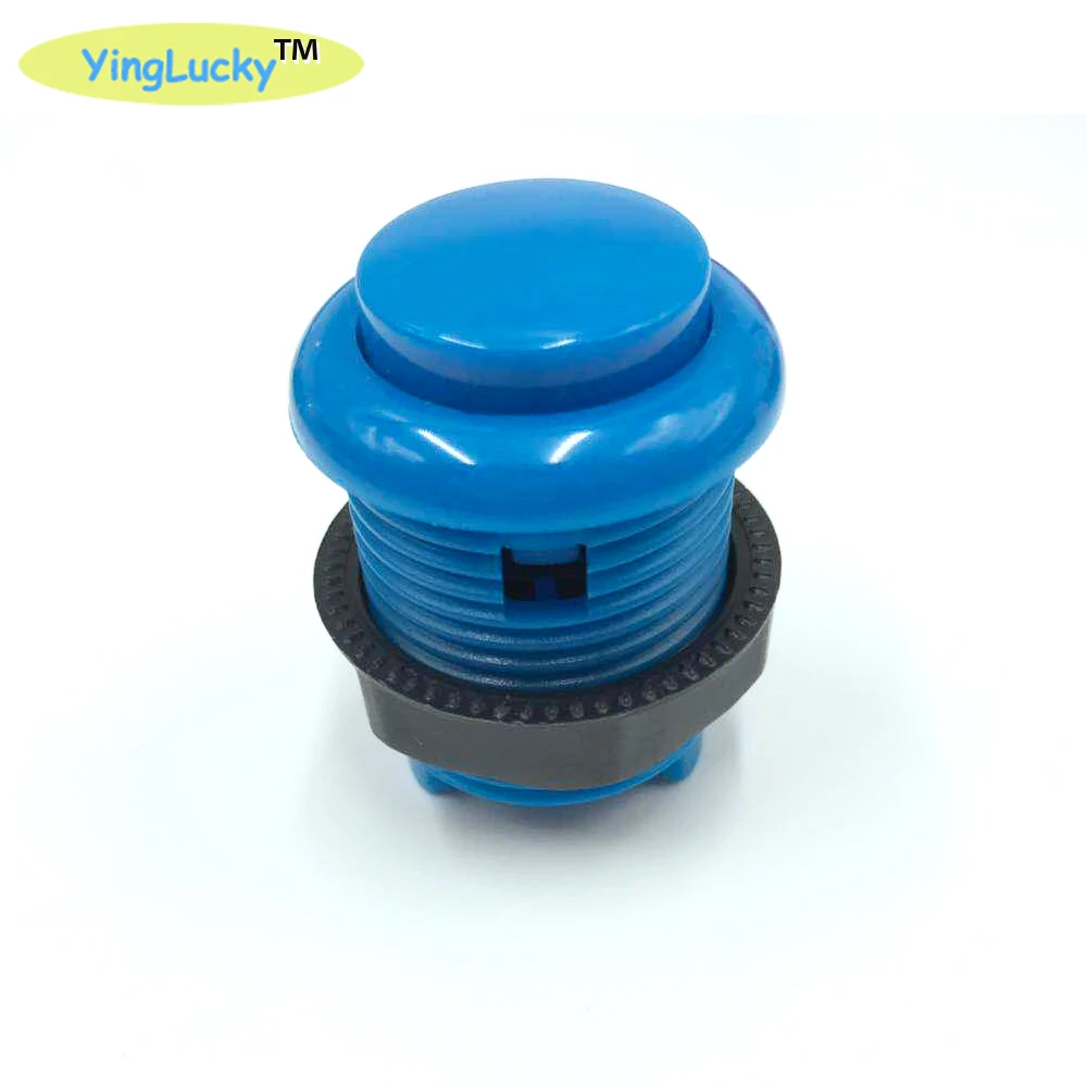 50pcs 1 팩 아케이드 버튼 크롬 28mm 너트 게임 푸시 버튼 플레이어 시작 버튼 게임 액세서리 아케이드 버튼 라이트