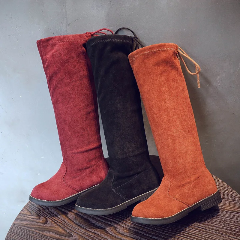 

AFDSWG spring and autumn high black low heels kids martin boots wine red boots for little girls yellow brown long boot for kid