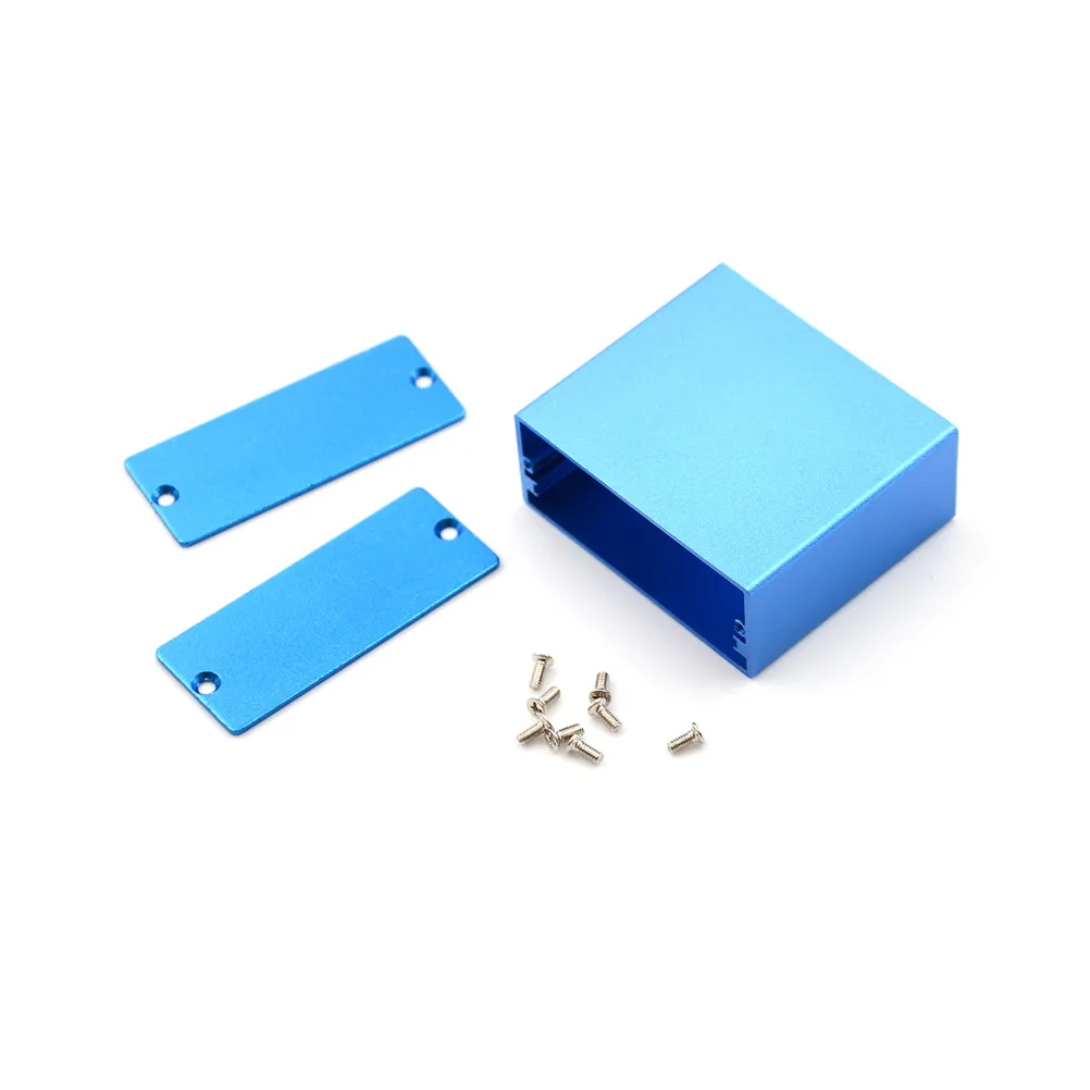 

1Pc New Arrival Electronic Project Enclosure Case Blue Aluminum PCB Instrument Box 50*58*24MM