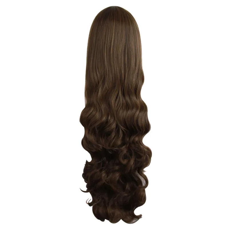 MapofBeauty, парики для косплея, свободные волны, для женщин, 29 цветов, черный, розовый, золотой, красный, синий, вечерние, синтетические волосы, термостойкие волосы - Цвет: Коричневый