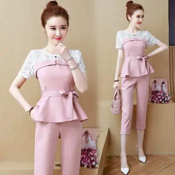 

Office Lady Women's Summer Suit Woman Suits Lady Suit Office Lace Suit Ensemble Femme Deux Pieces Conjunto Feminino Ukraine