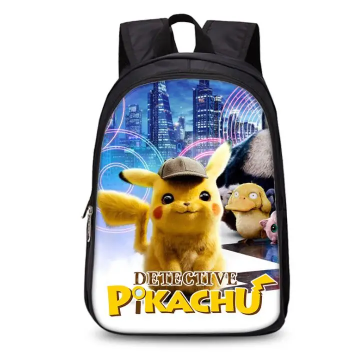 photo color Покемон рюкзак Пикачу Bulbasaur рюкзак для малышей детские школьные сумки для маленьких мальчиков и девочек, первичные сумочки для детского сада - Цвет: photo color