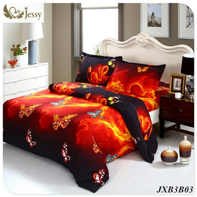 Bedding Luxury Bed Linen Red Rose Nice Bedclothes Print Bedding Luxury Bed Linen Red Rose Nice Bedclothes Print Flower Bedspread Duvet Cover Set Queen King 4pcs