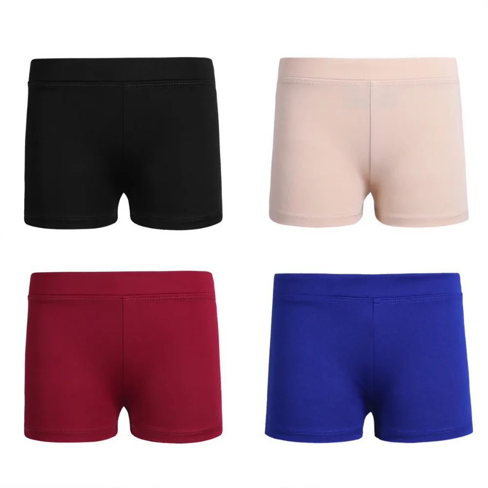 Girls Boy-cut Skinny Low Rise Activewear Dance Shorts Sports Active Workout Gym Slim Cut Shorts Children's Clothing